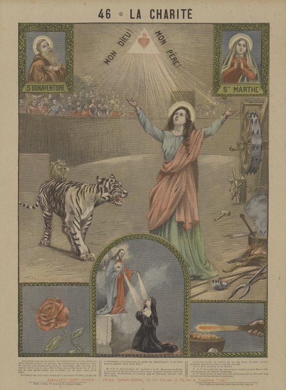 Caridade (cor litho) de French School