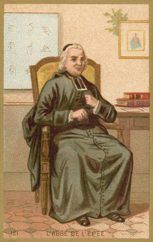 Charles-Michel de l&39;Epee, clérigo francês e educador filantrópico de French School
