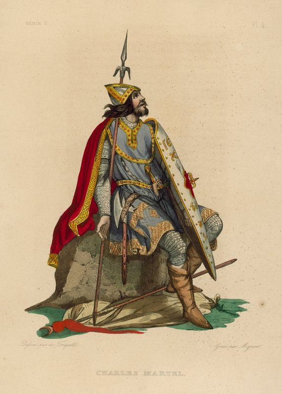 Charles Martel (gravura colorida) de French School