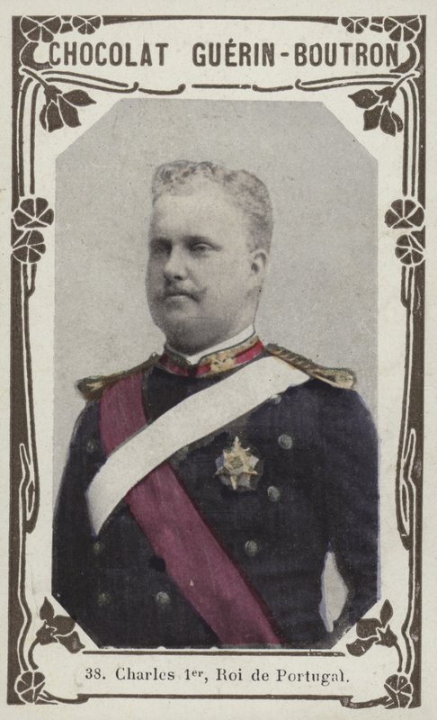 Charles First, rei de Portugal (foto colorida) de French School