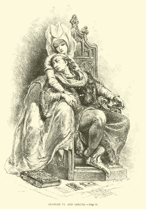 Charles VI e Odette de French School