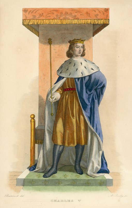 Charles V (gravura colorida) de French School