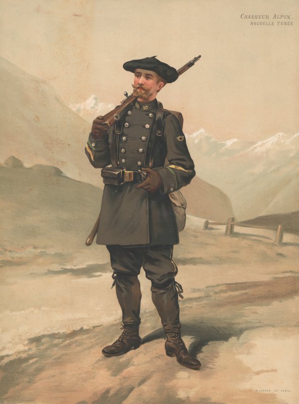 Caçador Alpino Novo Traje de French School