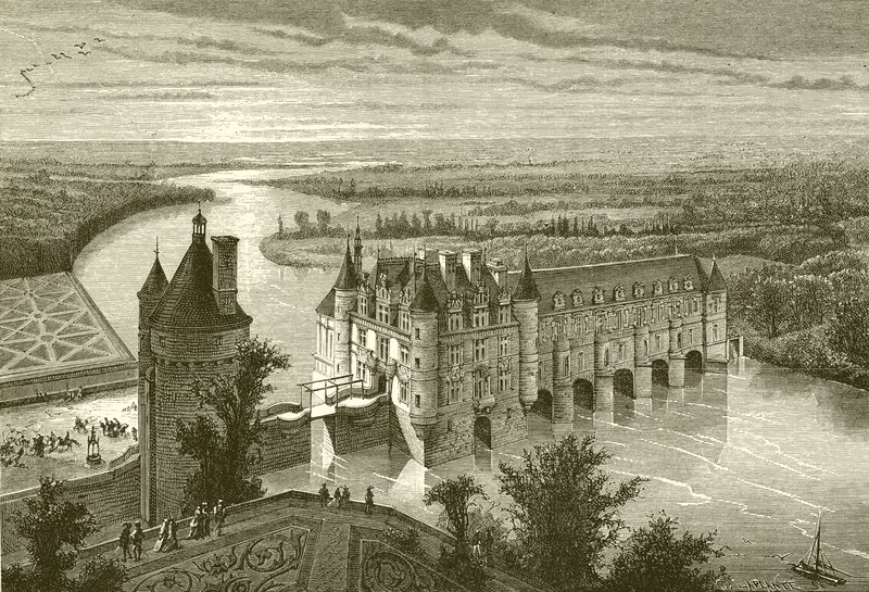 Chateau de Chenonceaux de French School