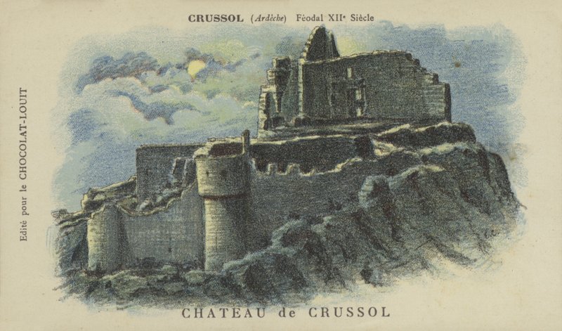 Castelo de Crussol, Crussol, Ardeche de French School