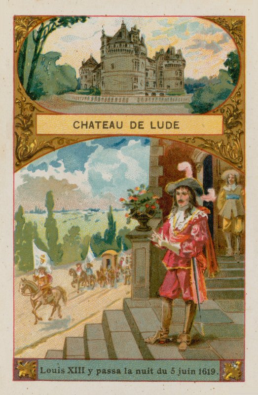 Chateau de Lude, onde Luís XIII (1601-1643) passou a noite de junho de 1619 de French School