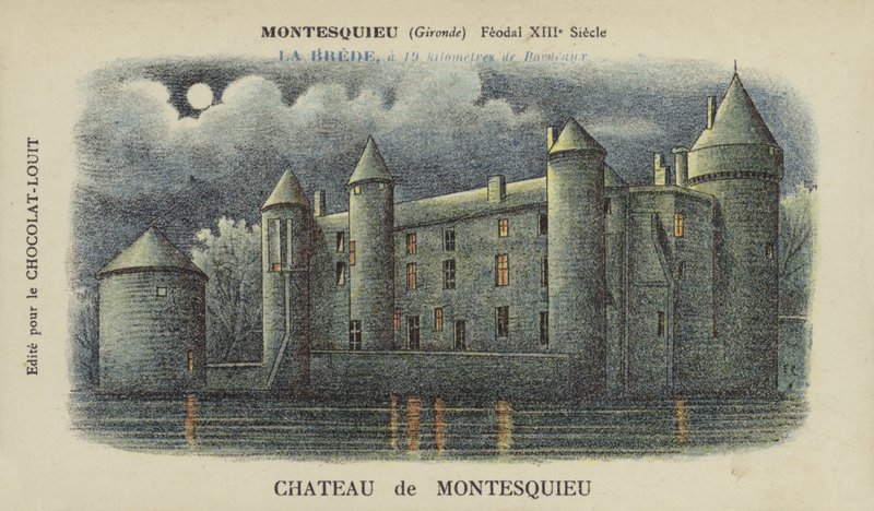 Chateau de Montesquieu, Montesquieu, Gironde de French School
