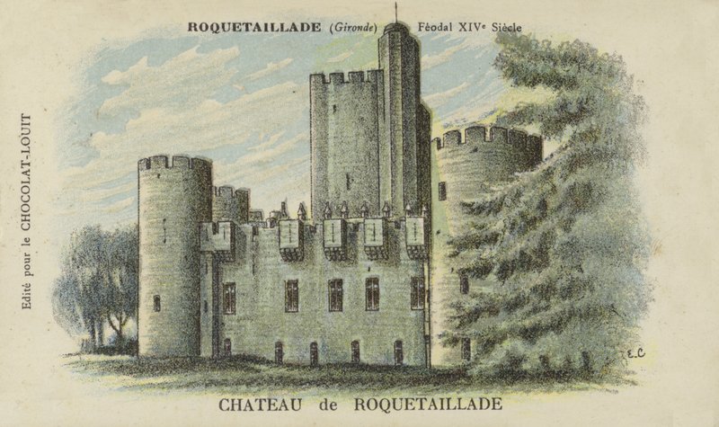 Chateau de Roquetaillade, Roquetaillade, Gironde de French School