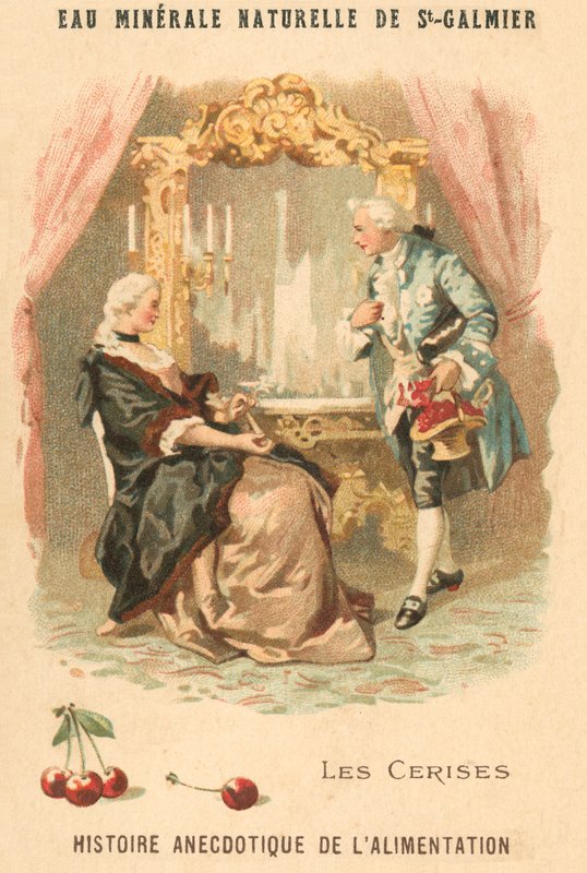 Cerejas (chromolitho) de French School