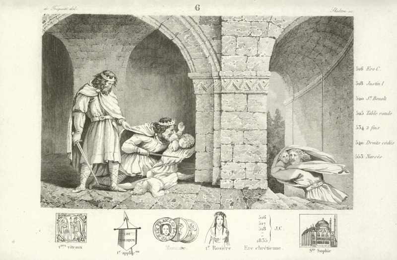 Childeberto I, rei franco de Paris de French School