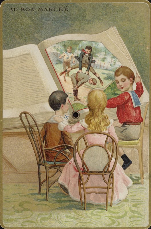 Crianças, leitura, oversized, livro de French School