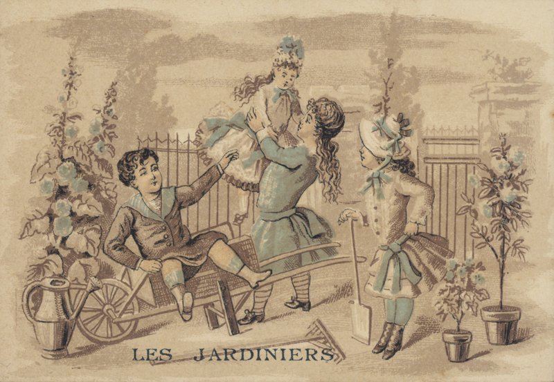 Crianças no jardim de French School