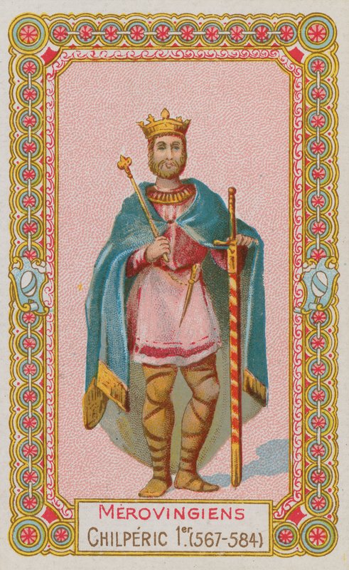 Chilperic I, rei merovíngio da França de 567-584 de French School