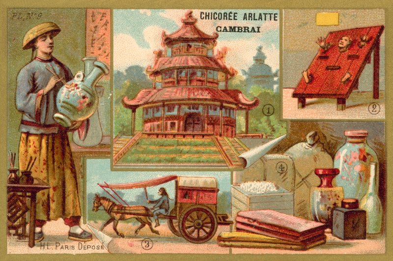 China (chromolitho) de French School
