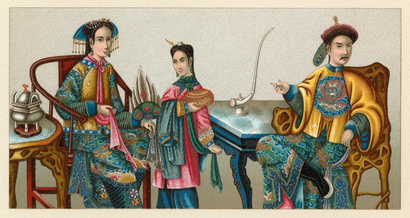 China Costume de French School