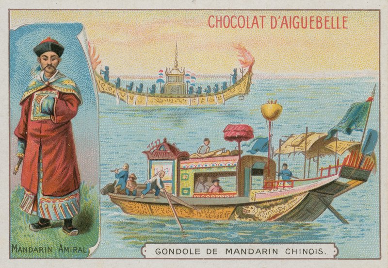 Almirante e gôndola mandarim chinês de French School