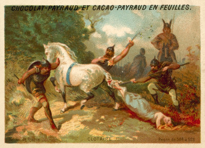 Chlothar II e a execução de Brunhilda da Austrásia, 613 de French School