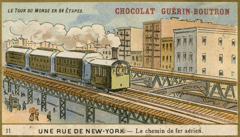 Cartão comercial Chocolat Guerin Boutron de French School