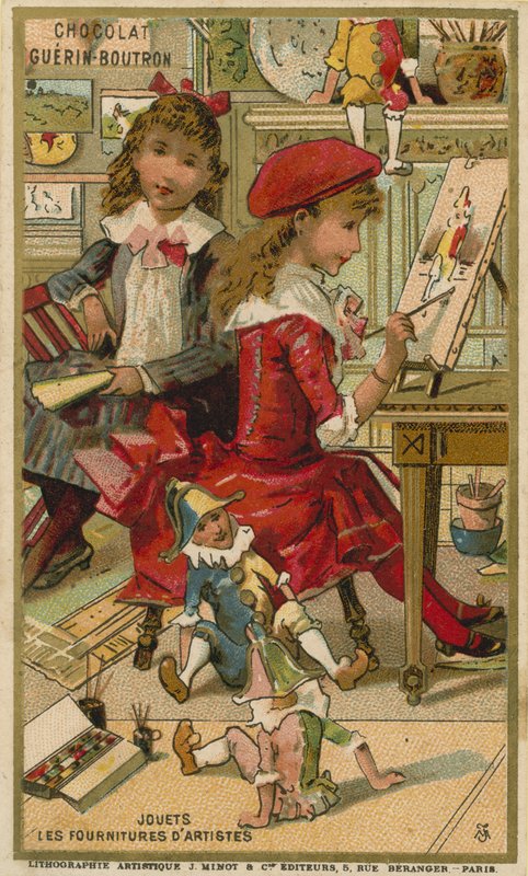 Cartão comercial Chocolat Guerin Boutron de French School