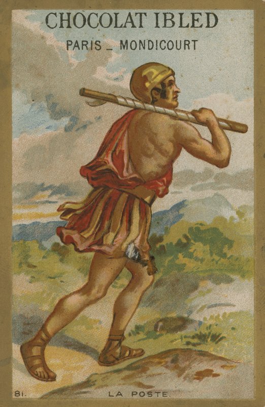 Chocolat Ibled trade card de French School