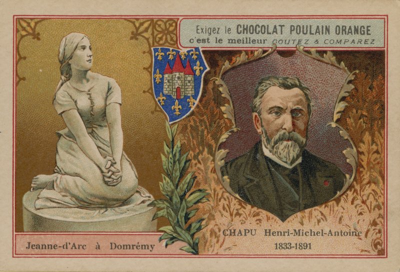 Cartão de comércio de laranja de potro de chocolate de French School