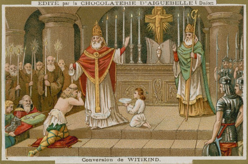 Chocolat dAiguebelle trade card de French School