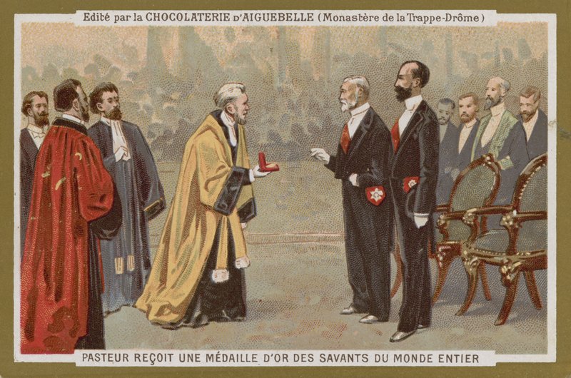 Chocolat dAiguebelle trade card de French School
