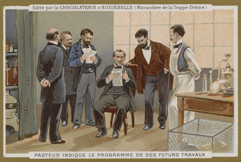 Chocolat dAiguebelle trade card de French School