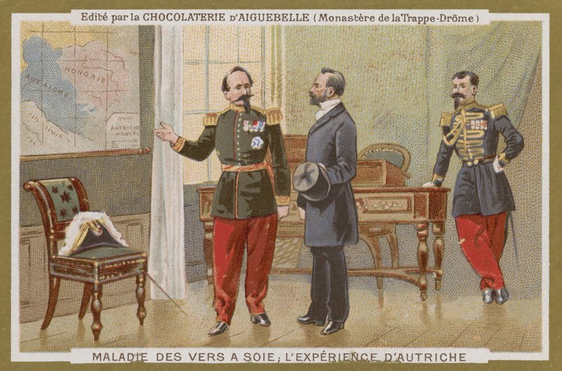 Chocolat dAiguebelle trade card de French School