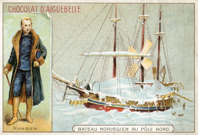 Chocolat dAiguebelle trade card de French School