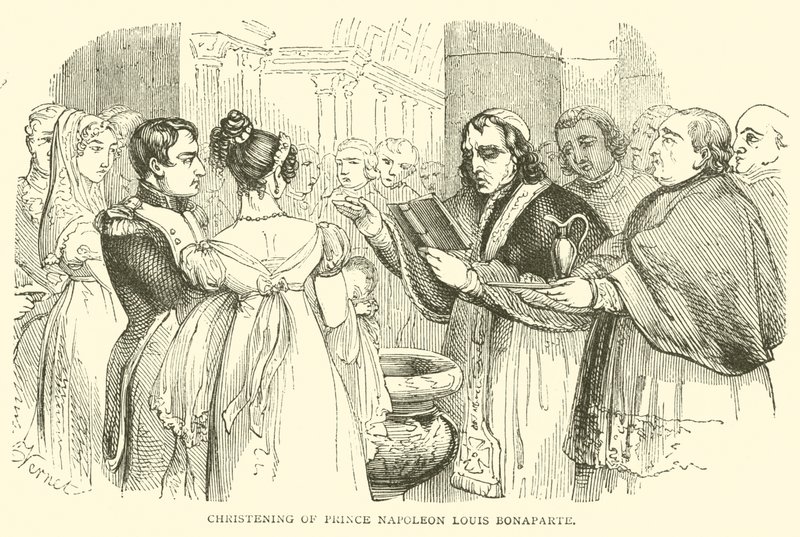 Batizado do Príncipe Napoleão Louis Bonaparte (gravura) de French School