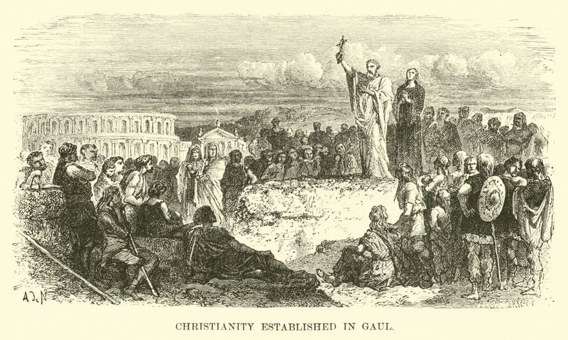 Cristianismo estabelecido na Gália de French School