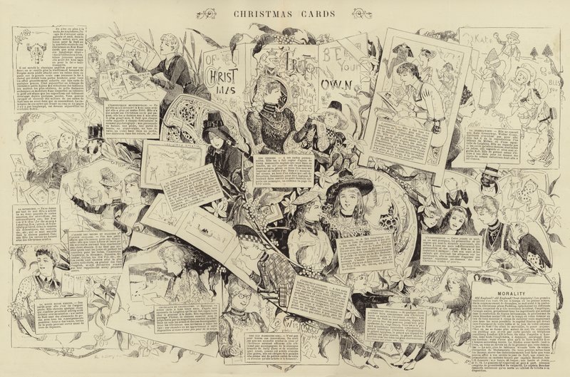 Cartões de Natal (gravura) de French School