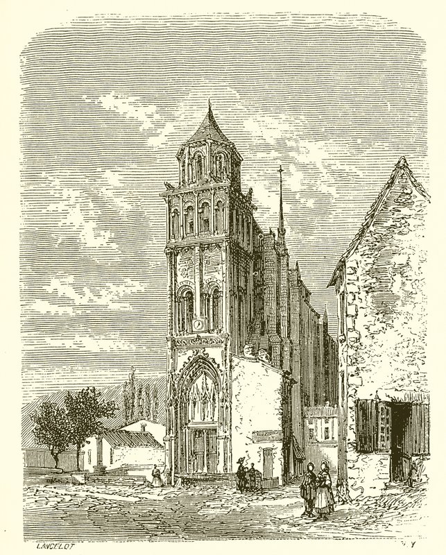 Igreja de Sainte-Radegonde em Poitiers de French School