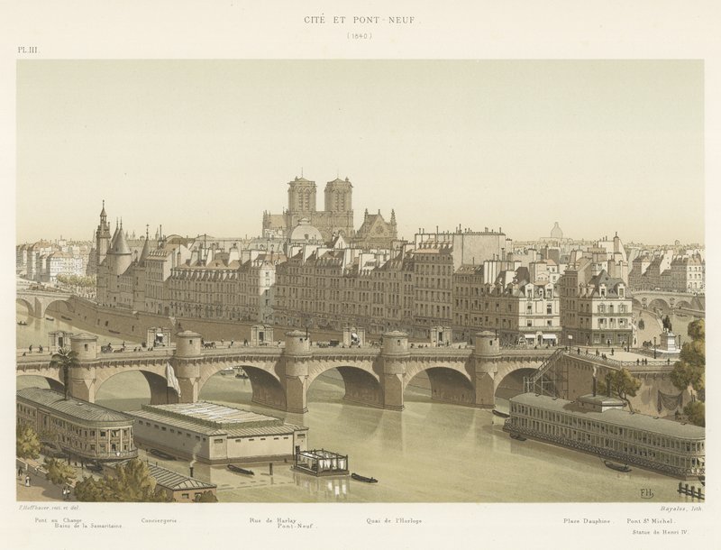 Cite e Pont Neuf, 1840 de French School