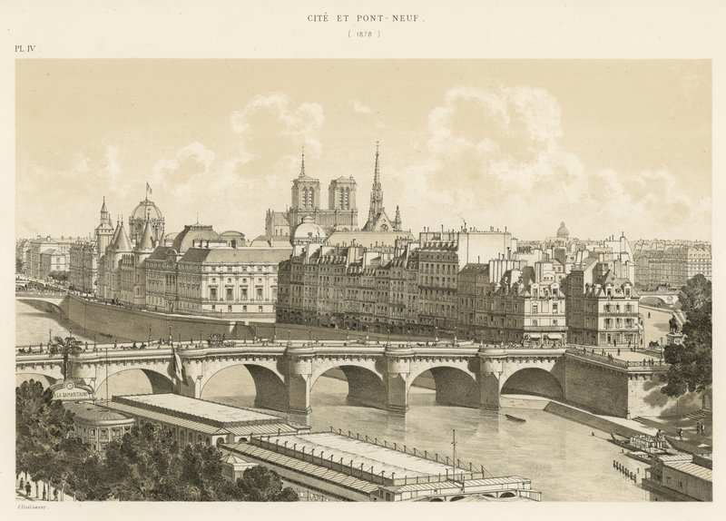 Cite e Pont Neuf, 1878 de French School