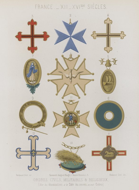 Ordens civis, militares e religiosas de French School