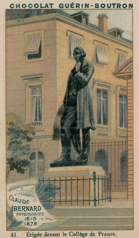 Claude Bernard, fisiologista, 1813-1878, Erigee em frente ao College de France de French School
