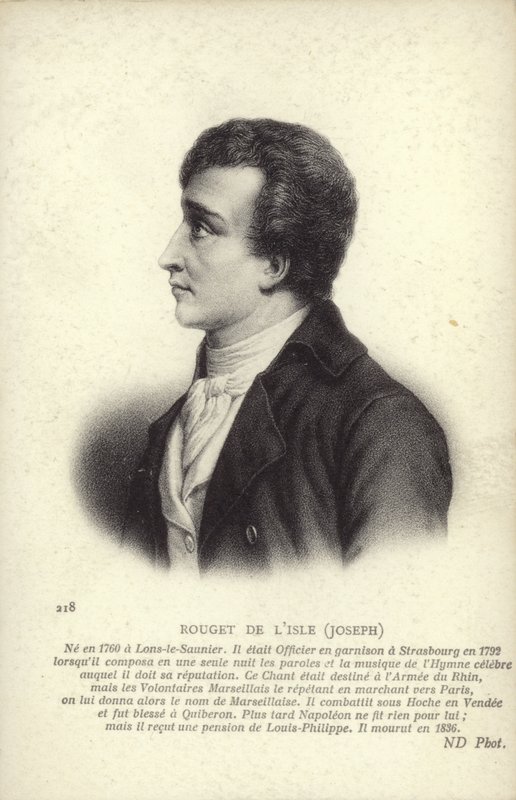 Claude Joseph Rouget de Lisle de French School