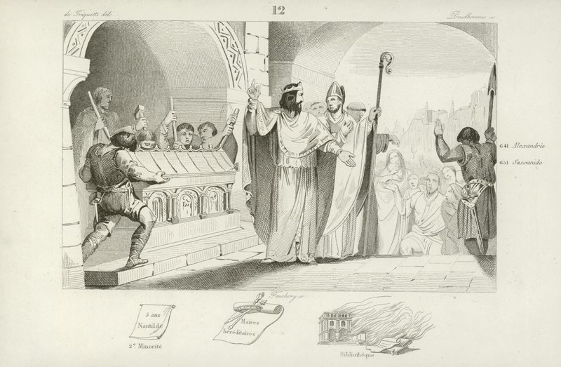 Clovis II, rei franco de Neustria e Borgonha de French School