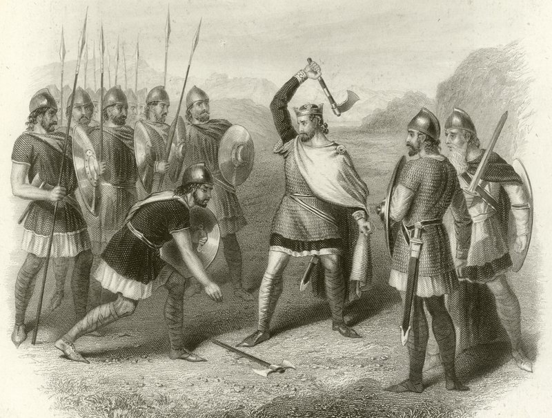 Clóvis e seu soldado rebelde, 487 de French School