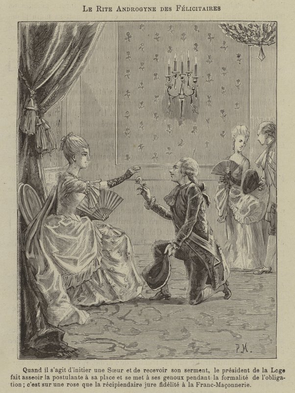Co-Freemasonaria (gravura) de French School