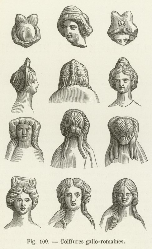 Penteados galo-romanos de French School