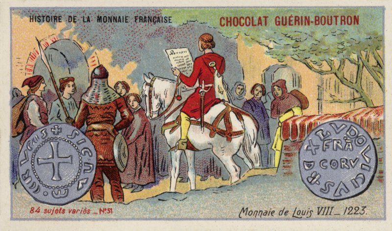 Moedas de Luís VIII de French School