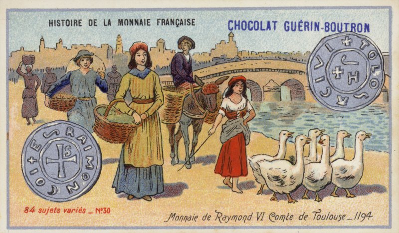 Moedas de Raymond VI, Conde de Toulouse de French School