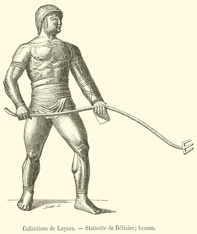 Luynes Collections, Estatueta de Retiro, bronze (gravura) de French School