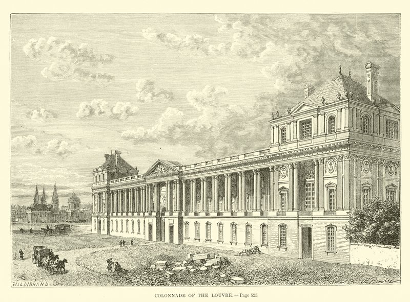 Colunata do Louvre de French School