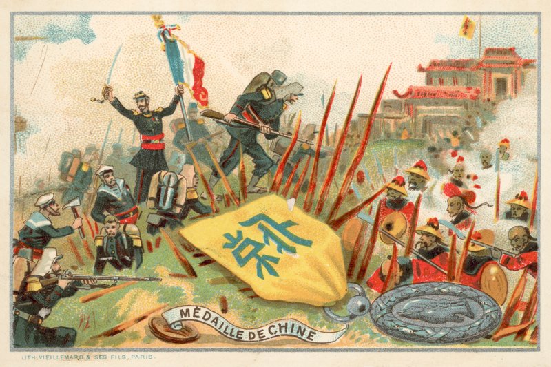Medalha Comemorativa da Expedição China 1860 (chromolitho) de French School