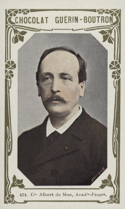 Conde Albert de Mun, Academie-Francaise (foto colorida) de French School