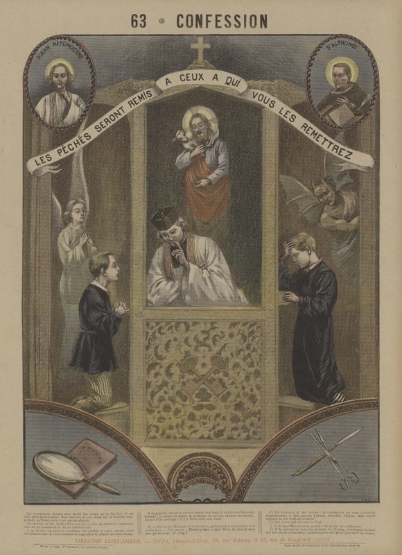 Confissão (cor litho) de French School